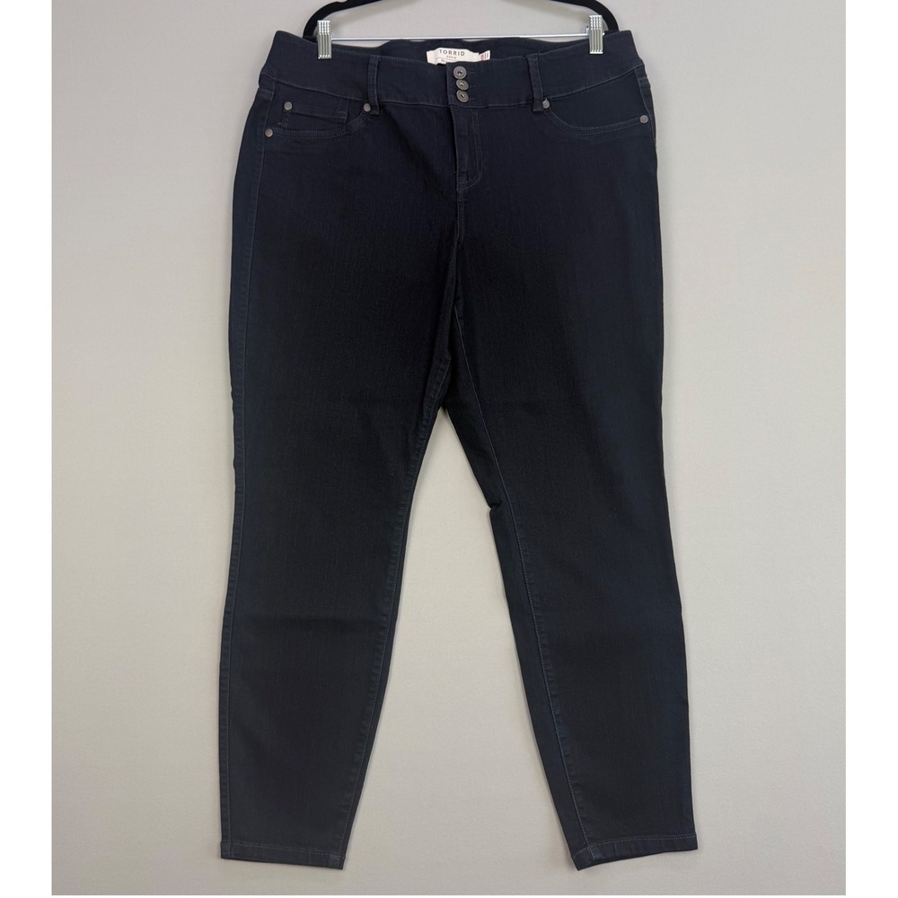 NEW Torrid Denim Jegging Skinny Jeans Plus Size 20R High Rise Stretch Dark Wash
